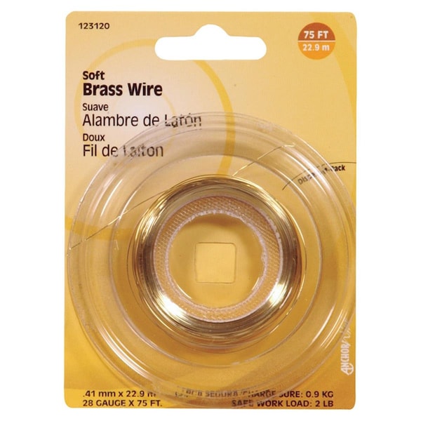 Homecare Products 75 ft. 28 Gauge Spline Brass Wire HO3309906 - main